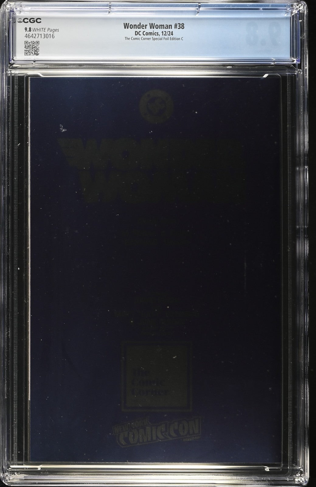 WONDER WOMAN #38 - DAVID FINCH FOIL VARIANT EDITION CGC 9.8