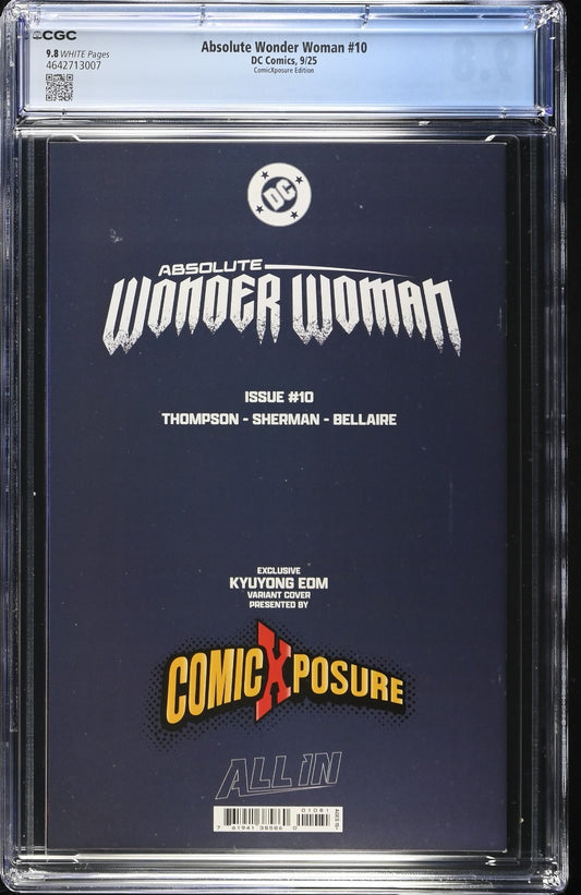 ABSOLUTE WONDER WOMAN #10 - KYUYONG EOM VIRGIN VARIANT EDITION CGC 9.8