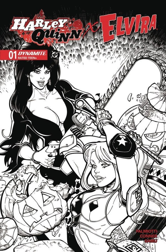 HARLEY QUINN X ELVIRA #1 - CHAD HARDIN COVER O RATIO 1:10