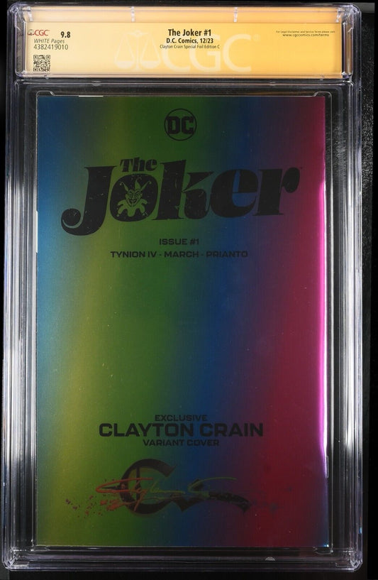 THE JOKER #1 - CLAYTON CRAIN FOIL SPECIAL EDITION C MEGACON 2024 SIGNED CGC 9.8