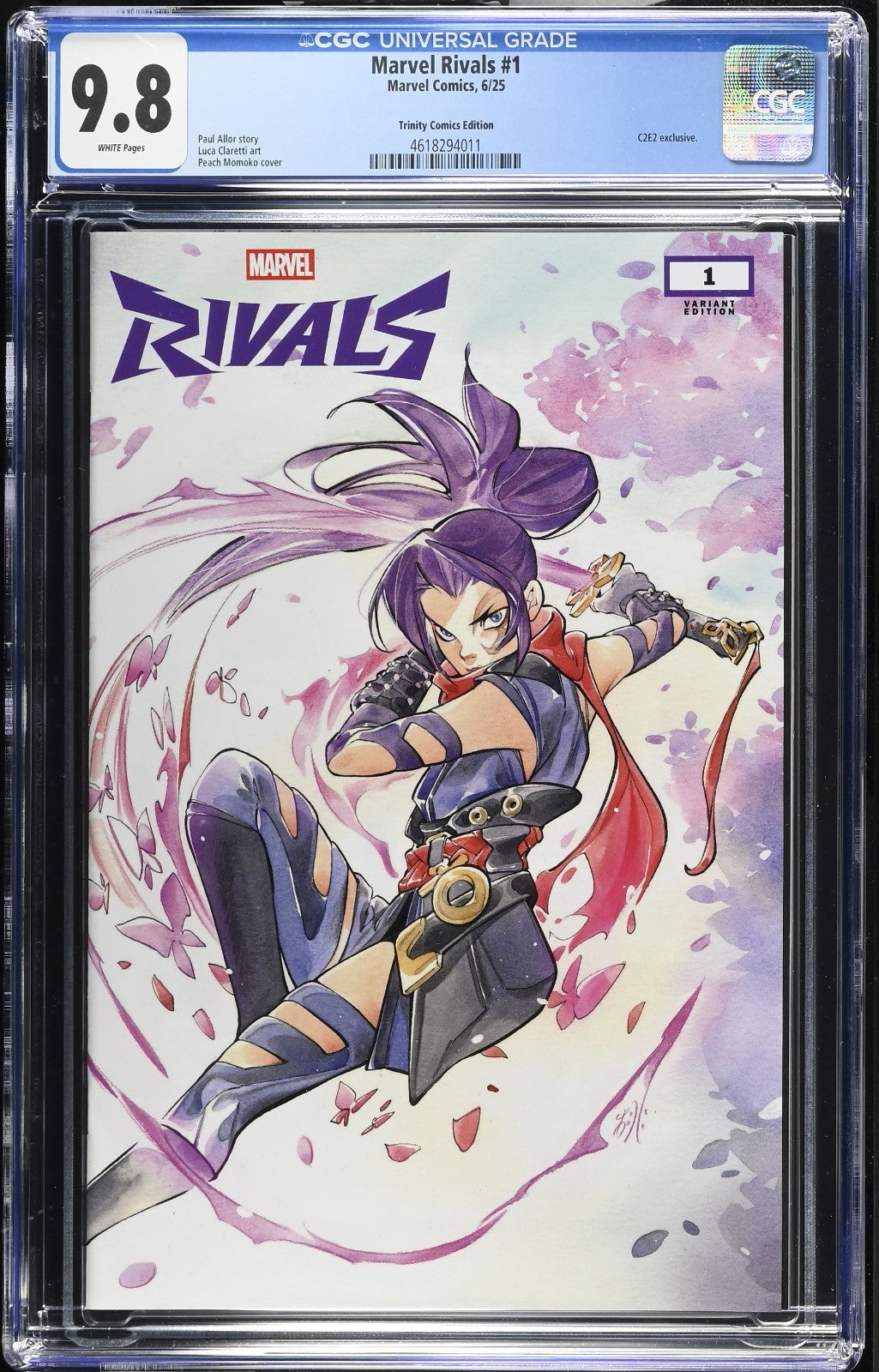MARVEL RIVALS #1 - PEACH MOMOKO TRADE VARIANT C2E2 EXCLUSIVE CGC 9.8