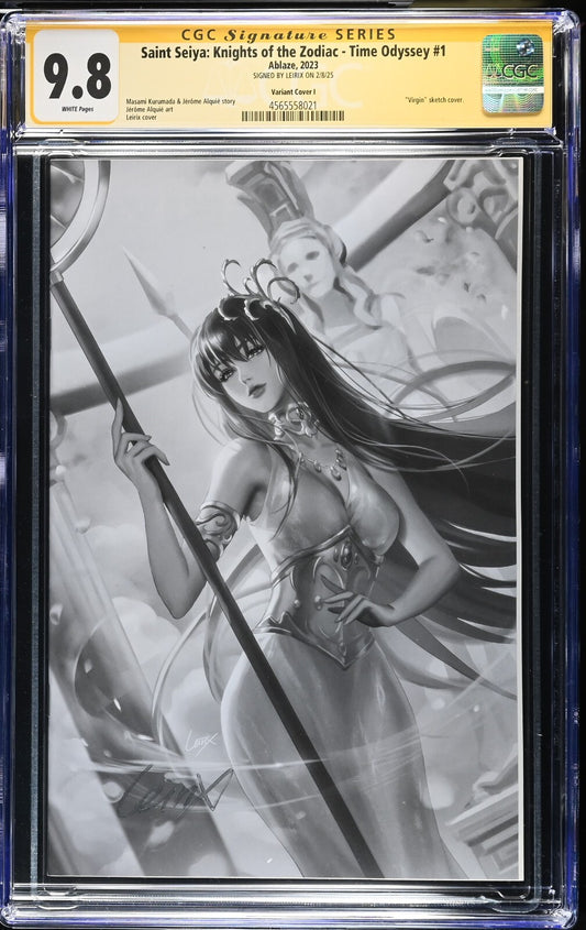 SAINT SEIYA KNIGHT OF THE ZODIAC #1 LEIRIX LI VIRGIN RATIO 1:40 SIGNED CGC 9.8