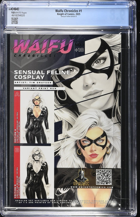WAIFU CHRONICLES #1 - TIM GRAYSON SENSUAL FELINE EDITION B CGC 9.8