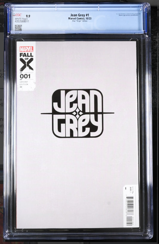 JEAN GREY #1 - ARIEL DIAZ VIRGIN VARIANT MARVEL COMICS 2023 CGC 9.9 MINT