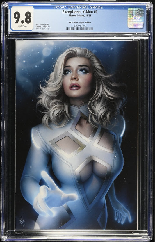EXCEPTIONAL X-MEN #1 - WARREN LOUW VIRGIN VARIANT EDITION CGC 9.8