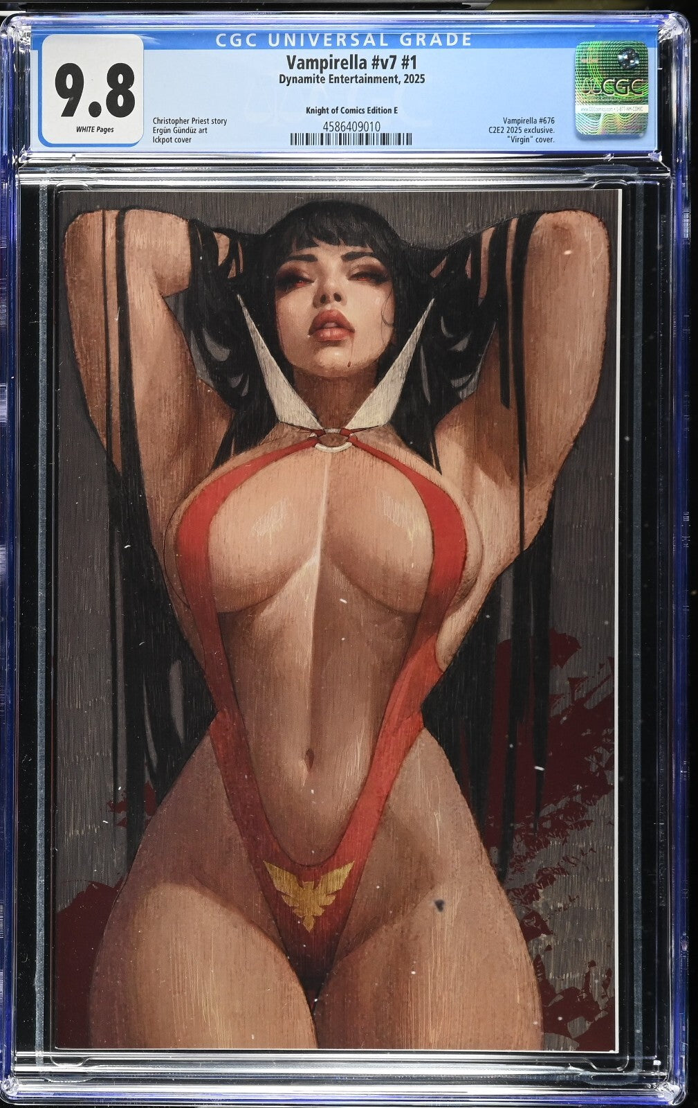 VAMPIRELLA #1 - ICKPOT VIRGIN VARIANT COVER A C2E2 CHICAGO EXCLUSIVE CGC 9.8