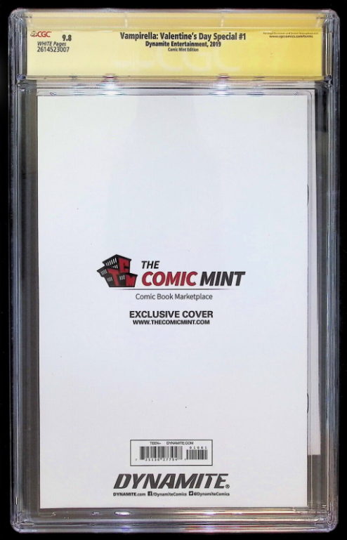 VAMPIRELLA VALENTINE'S DAY SPECIAL #1 - SHANNON MAER VIRGIN SIGNED CGC 9.8