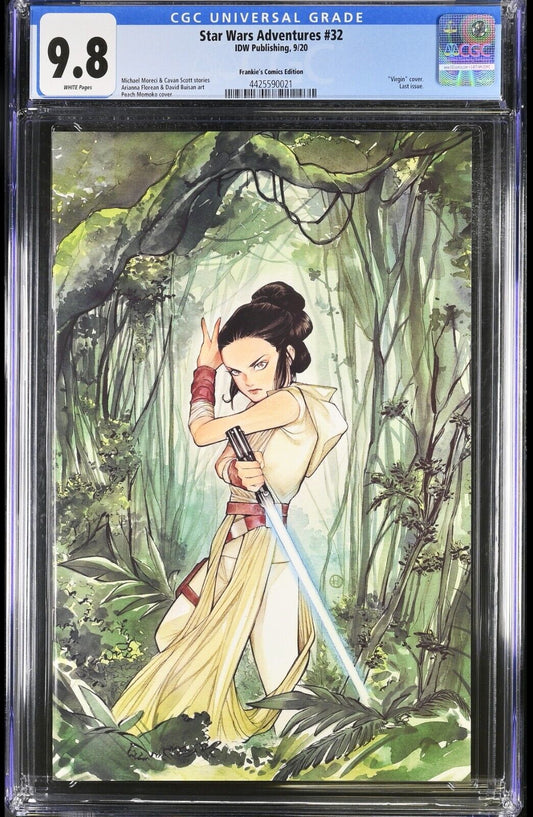 STAR WARS ADVENTURES #32 - PEACH MOMOKO VIRGIN VARIANT EDITION 2020 CGC 9.8