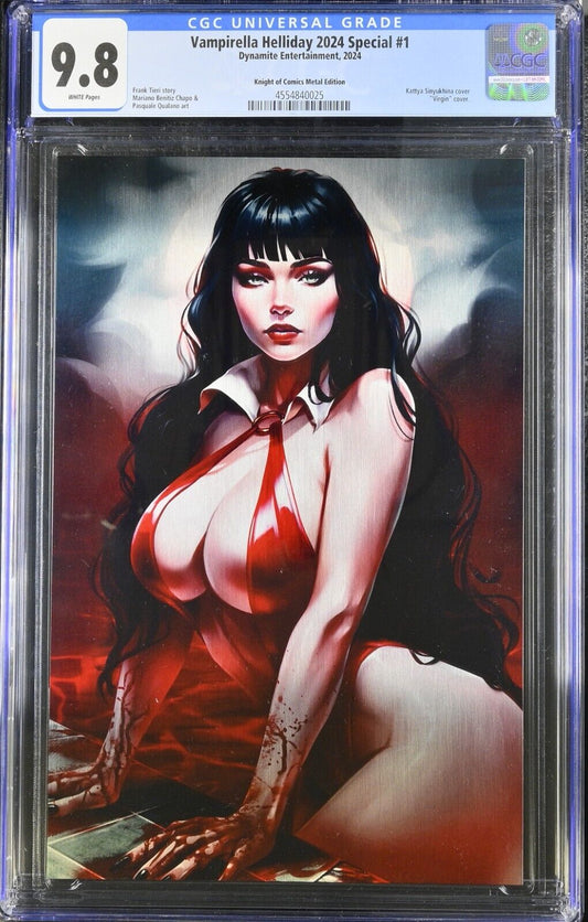 VAMPIRELLA HELLIDAY 2024 SPECIAL #1 - KATYA SINYUKHINA METAL LTD 10 CGC 9.8