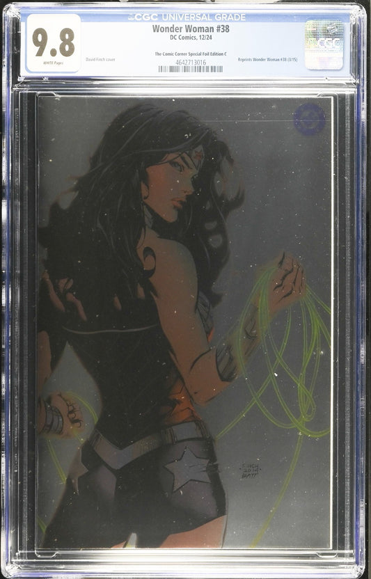 WONDER WOMAN #38 - DAVID FINCH FOIL VARIANT EDITION CGC 9.8