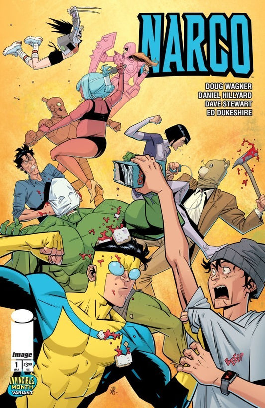 NARCO #1 - DANIEL HILLYARD COVER D INVINCIBLE TEAM-UP VARIANT