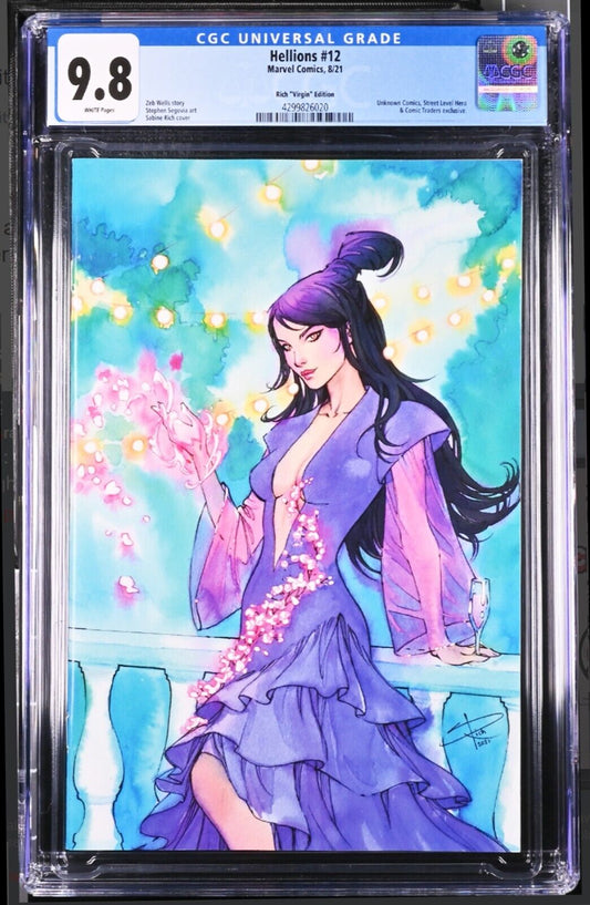 HELLIONS #12 - SABINE RICH VIRGIN VARIANT MARVEL COMICS 2021 CGC 9.8 NM/M