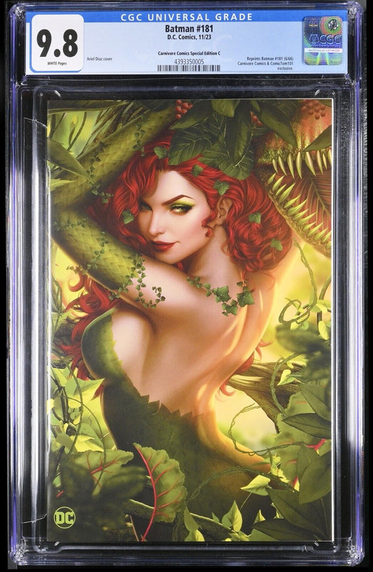 BATMAN #181 - ARIEL DIAZ VIRGIN EXCLUSIVE EDITION POISON IVY EDITION C CGC 9.8