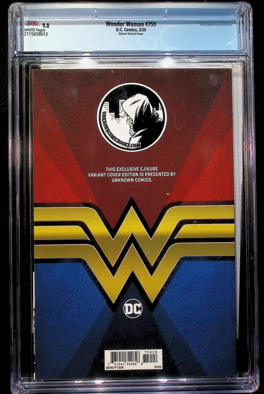 WONDER WOMAN #750 - EJIKURE TRADE VARIANT DC COMICS 2020 EXCLUSIVE CGC 9.8