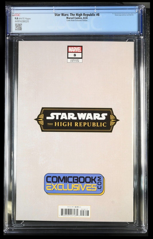 STAR WARS THE HIGH REPUBLIC #8 - PAOLO VILLANELLI FOIL VIRGIN EXCLUSIVE CGC 9.8