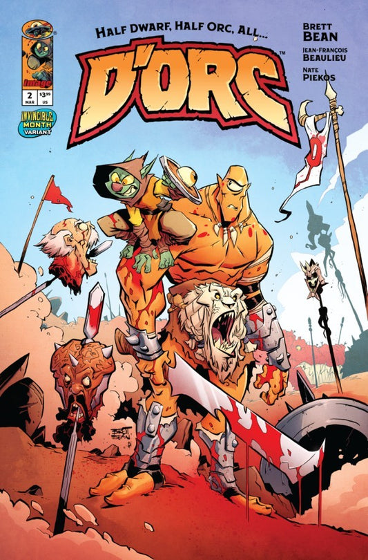 D'ORC #2 - BRETT BEAN COVER C INVINCIBLE TEAM UP VARIANT