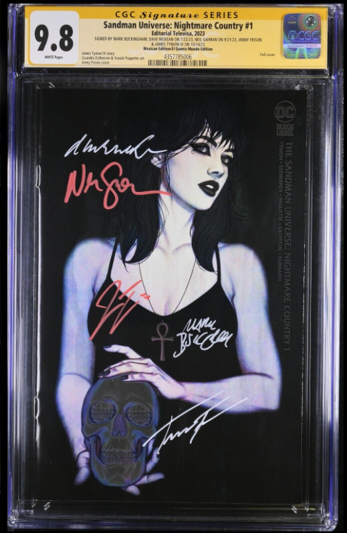 SANDMAN UNIVERSE NIGHTMARE COUNTRY #1 FRISON MEXICAN FOIL 5X SIGNED CGC 9.8