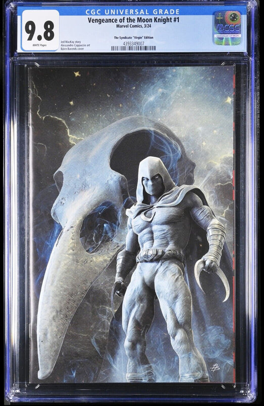 VENGANCE OF THE MOON KNIGHT #1 BJORN BARENDS VIRGIN VARIANT LTD 600 +COA CGC 9.8