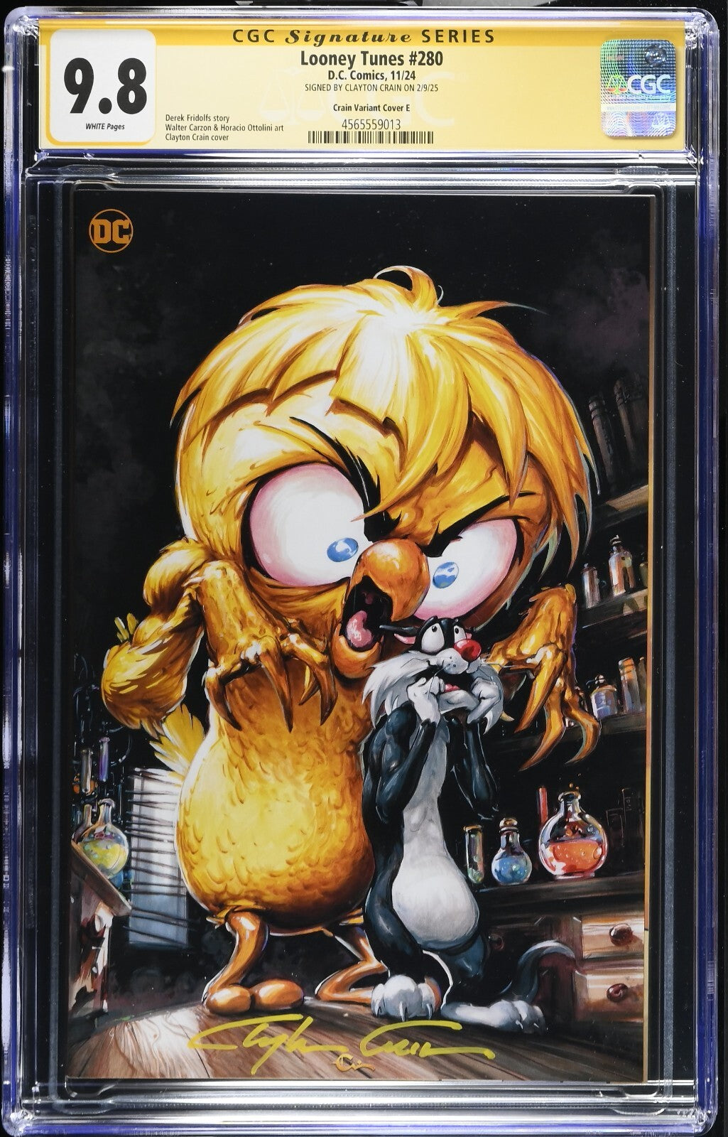 LOONEY TUNES #280 - CLAYTON CRAIN VIRGIN VARIANT MEGACON 2025 SIGNED CGC 9.8