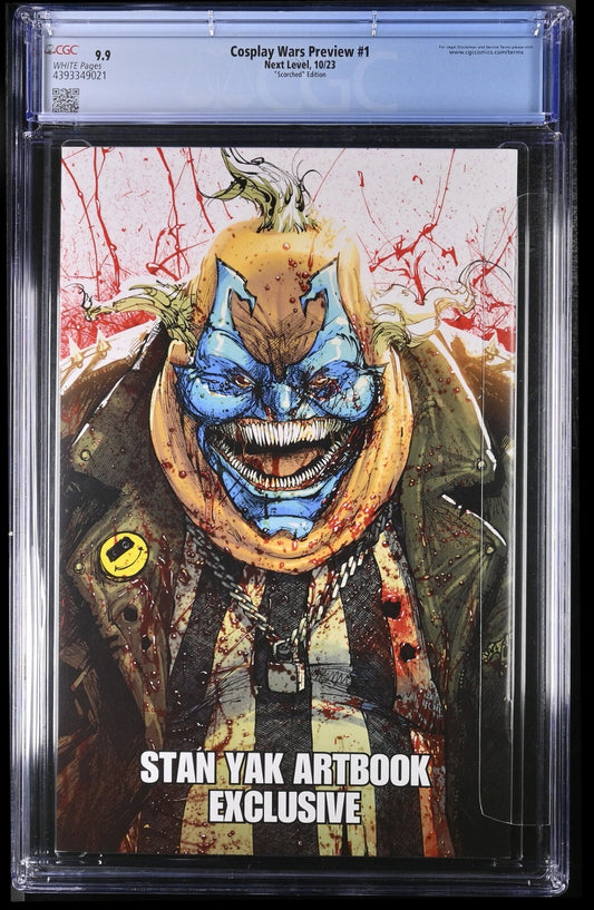 COSPLAY WARS PREVIEW - STAN YAK VIRGIN SCORCHED EDITION LTD 100 +COA CGC 9.9