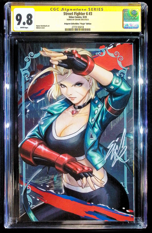 STREET FIGHTER 6 #3 - EJIKURE VIRGIN VARIANT FANEXPO +COA LTD 400 SIGNED CGC 9.8