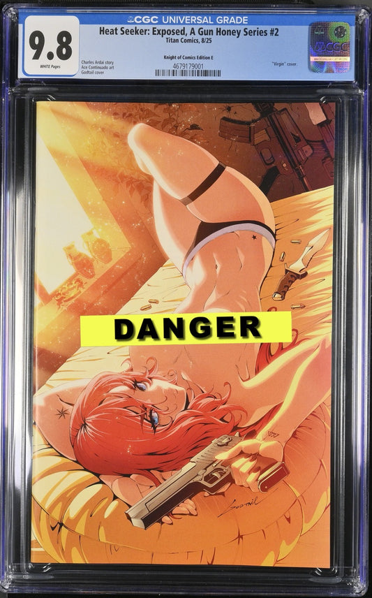 HEAT SEEKER EXPOSED #2 - GODTAIL  NYCC 2025 EXCLUSIVE COVER B CGC 9.8