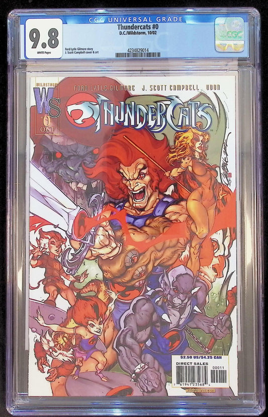 THUNDERCATS #0 - J. SCOTT CAMPBELL TRADE VARIANT 2002 CGC 9.8