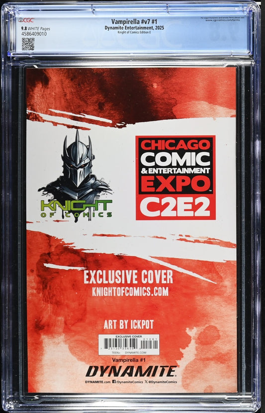 VAMPIRELLA #1 - ICKPOT VIRGIN VARIANT COVER A C2E2 CHICAGO EXCLUSIVE CGC 9.8