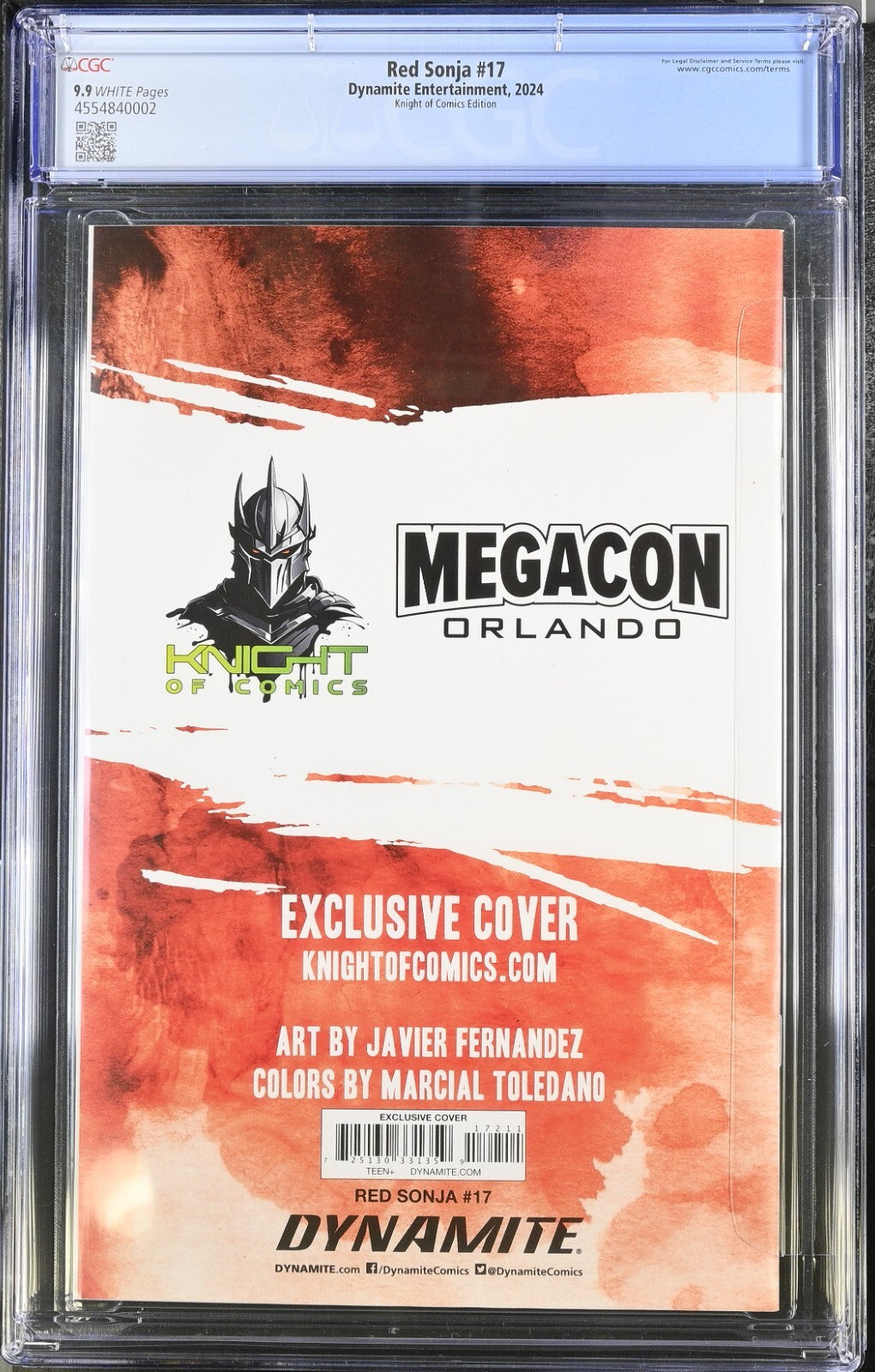 RED SONJA #17 - JAVIER FERNANDEZ MEGACON EXCLUSIVE 2025 AKIRA HOMAGE CGC 9.9