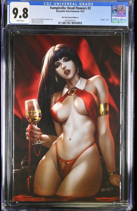 VAMPIRELLA DEAD FLOWERS #3 - DERRICK CHEW VIRGIN EXCLUSIVE COVER A CGC 9.8