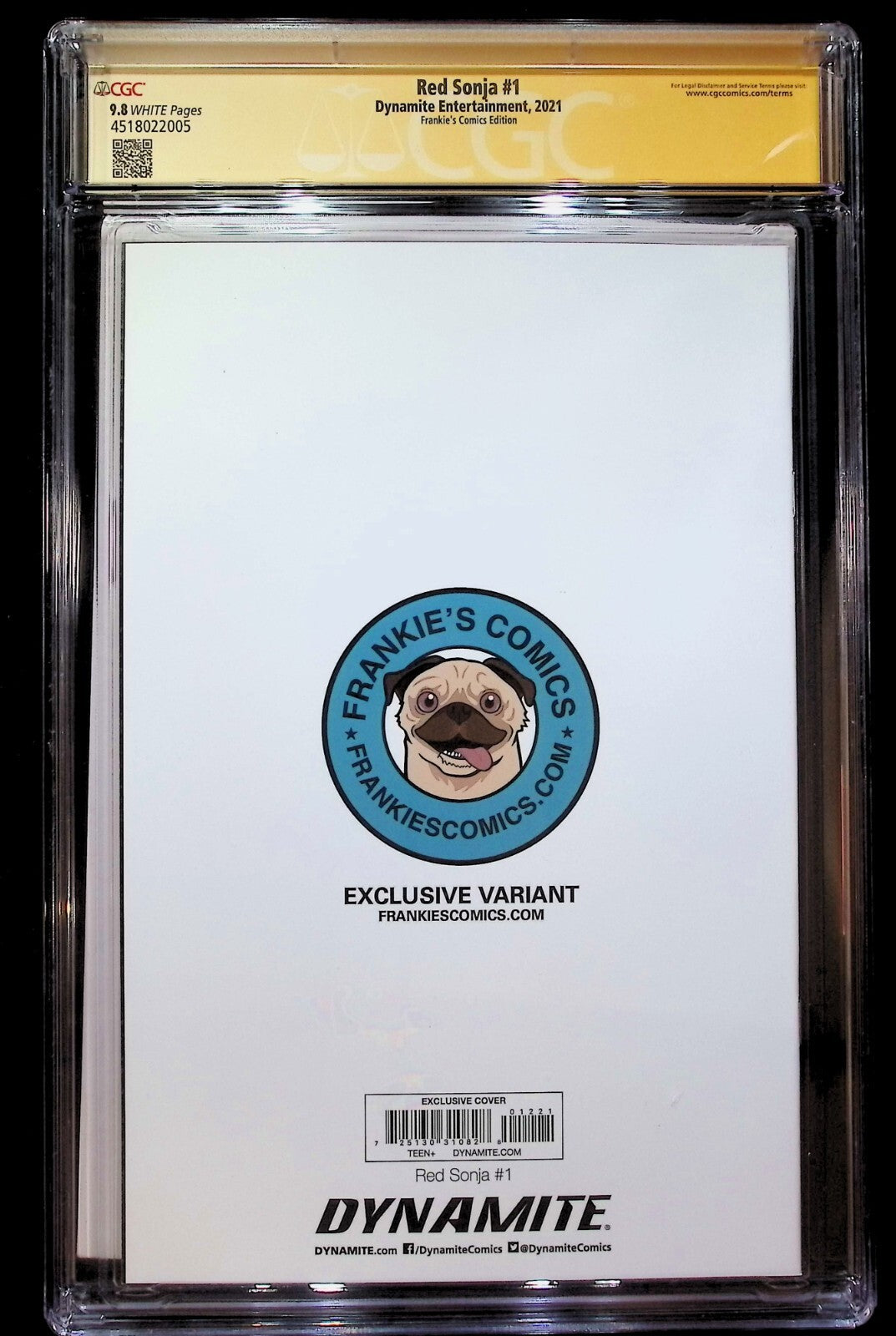 RED SONJA #1 - LESLEY LEIRIX LI EXCLUSIVE VARIANT SIGNED CGC 9.8