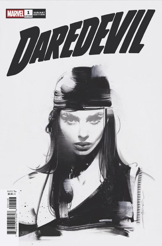 DAREDEVIL #1 1:500 Jeff Dèkal BLACK & WHITE VARIANT