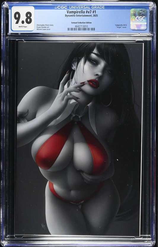 VAMPIRELLA #V7 #1 - WARREN LOUW VIRGIN VARIANT EDITION CGC 9.8