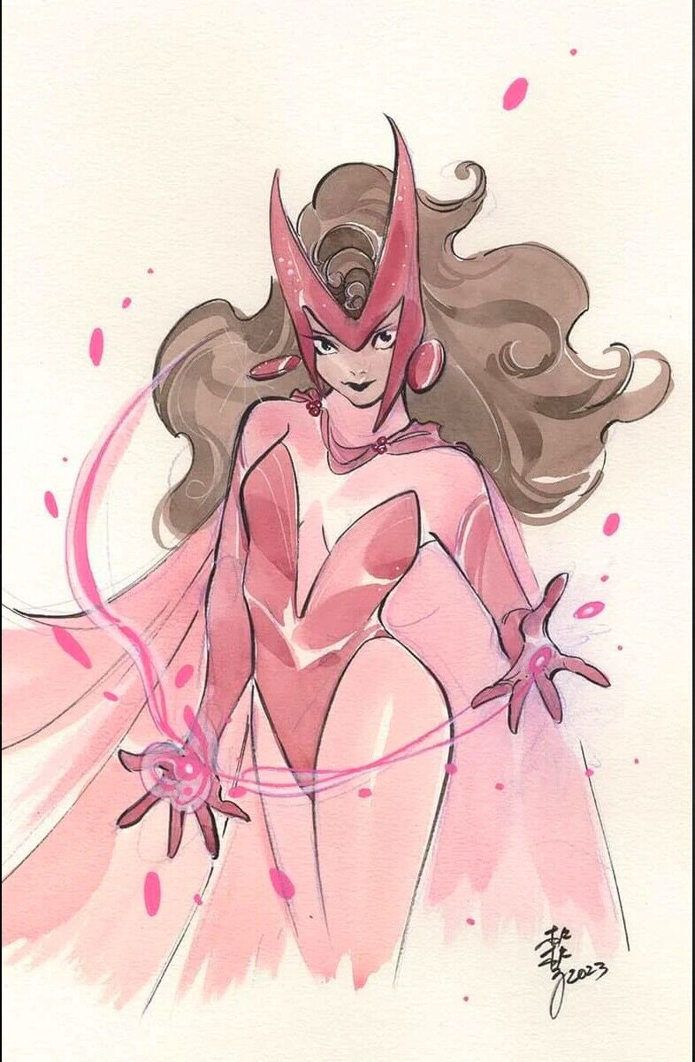Scarlet Witch & Quicksilver #1 Peach Momoko Virgin Variant Marvel virgin cover by Peach Momoko
