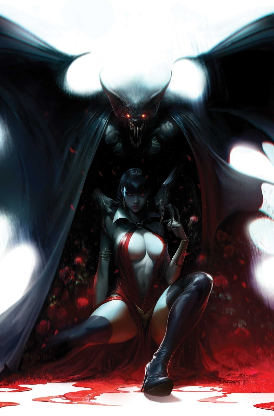 VAMPIRELLA ARMAGEDDON #12 - COVER E FRANCESCO MATTINA VIRGIN VARIANT