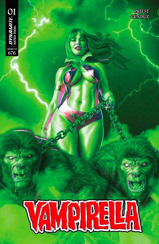VAMPIRELLA #1 - MARK SPEARS EMERALD TRADE VARIANT RATIO 1:25 INCENTIVE NM+