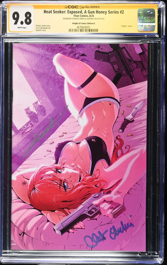 HEAT SEEKER:EXPOSED #2 - CHARLES ARDAI & GODTAIL 2X SIGNATURE CGC 9.8