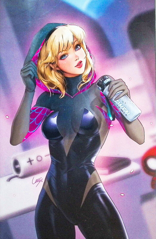 AMAZING SPIDER-MAN #32 - LEIRIX LI FOIL VIRGIN VARIANT NYCC 2023 SPIDER-GWEN NM+
