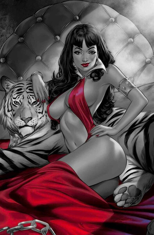 VAMPIRELLA #673 - ELIAS CHATZOUDIS VIRGIN VARIANT BLACK AND WHITE RATIO 1:7 NM+