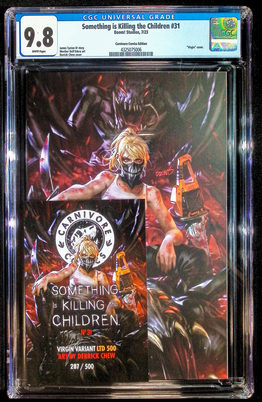 SOMETHING IS KILLING THE CHILDREN #31 - CHEW VIRGIN VARIANT +COA LTD 500 CGC 9.8