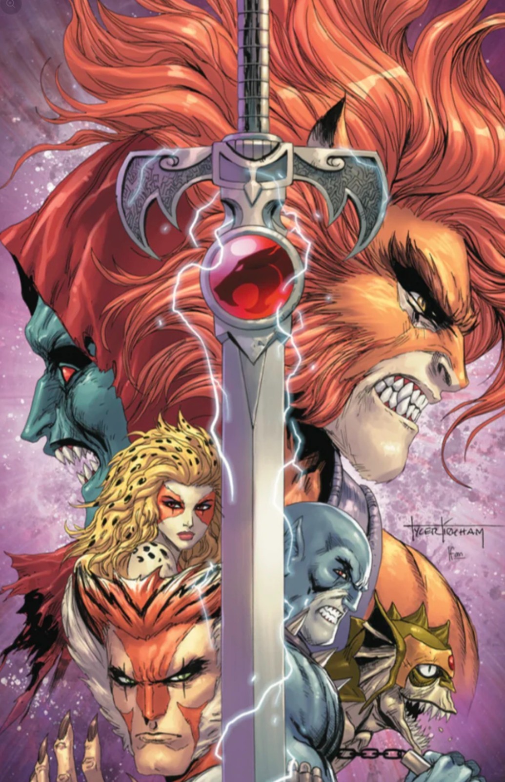 THUNDERCATS # 6 - TYLER KIRKHAM PURPLE VIRGIN VARIANT SDCC 2024 EXCLUSIVE NM+