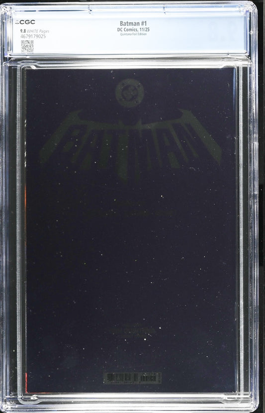 BATMAN #1 - DAN QUINTANA FOIL VARIANT EDITION  CGC 9.8