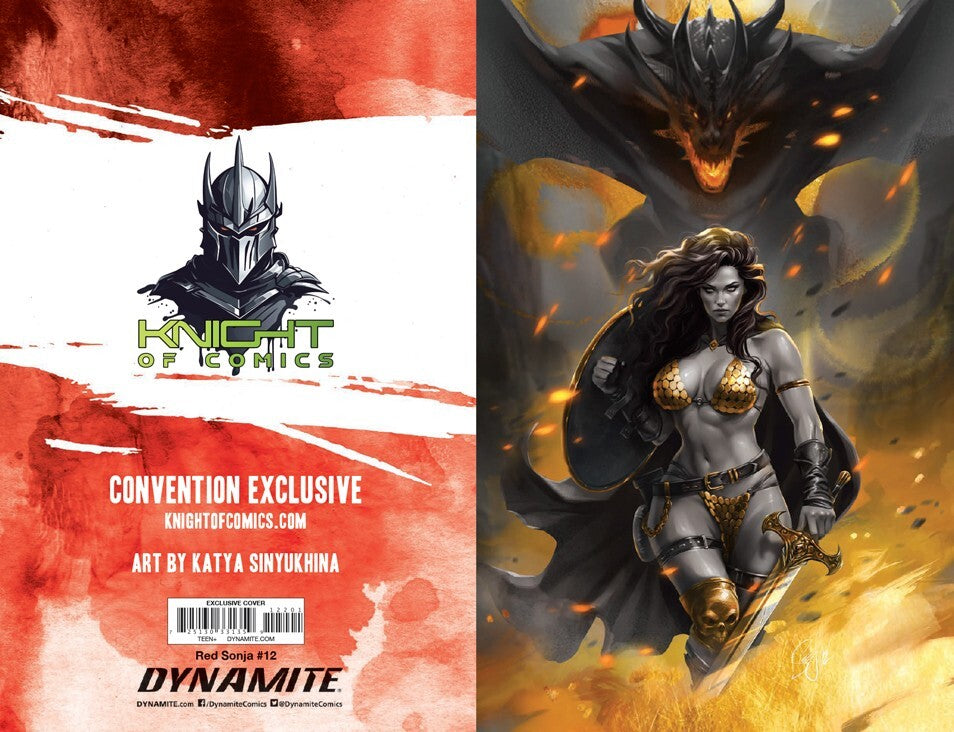 RED SONJA #12 - COVER B SDCC 2024 EXCLUSIVE KATYA SINYUKHINA +COA LTD 400 NM+