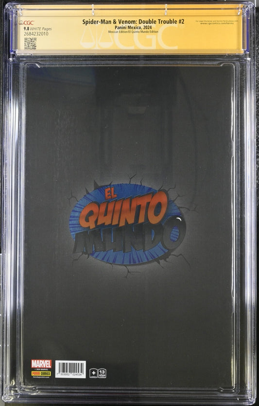 SPIDER-MAN & VENOM# DOUBLE TROUBLE #2 PEACH MOMOKO MEXICAN FOIL SIGNED CGC 9.8