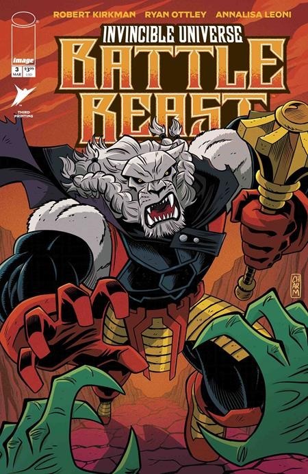 INVINCIBLE UNIVERSE BATTLE BEAST #3 3RD PRINTING - COVER A