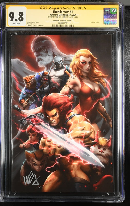 THUNDERCATS #1 - KENDRICK "KUNKKA" LIM VIRGIN VARIANT EDITION SIGNED CGC 9.8