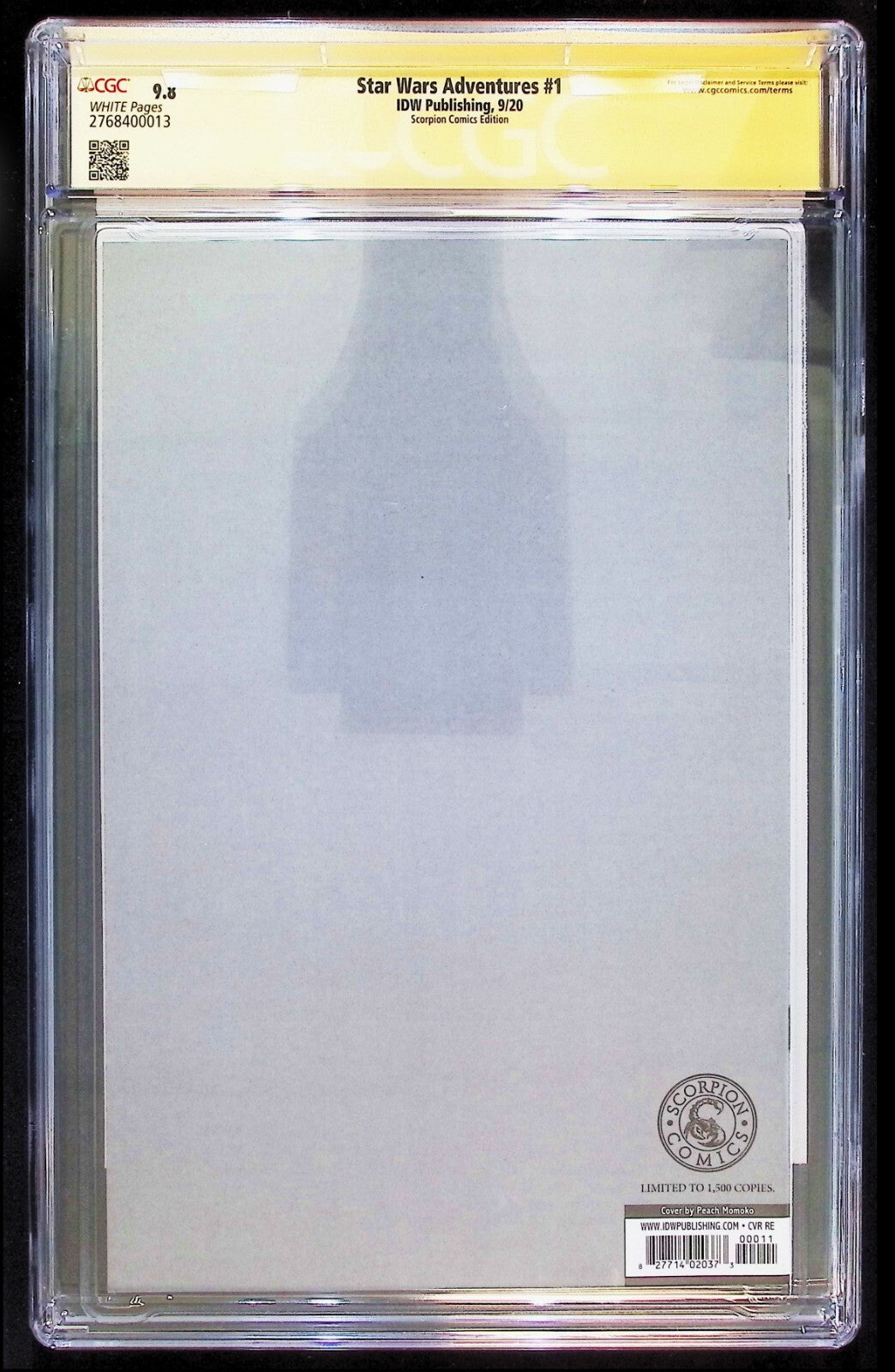 STAR WARS ADVENTURES #1 - PEACH MOMOKO TRADE EXCLUSIVE 2020 SIGNED CGC 9.8