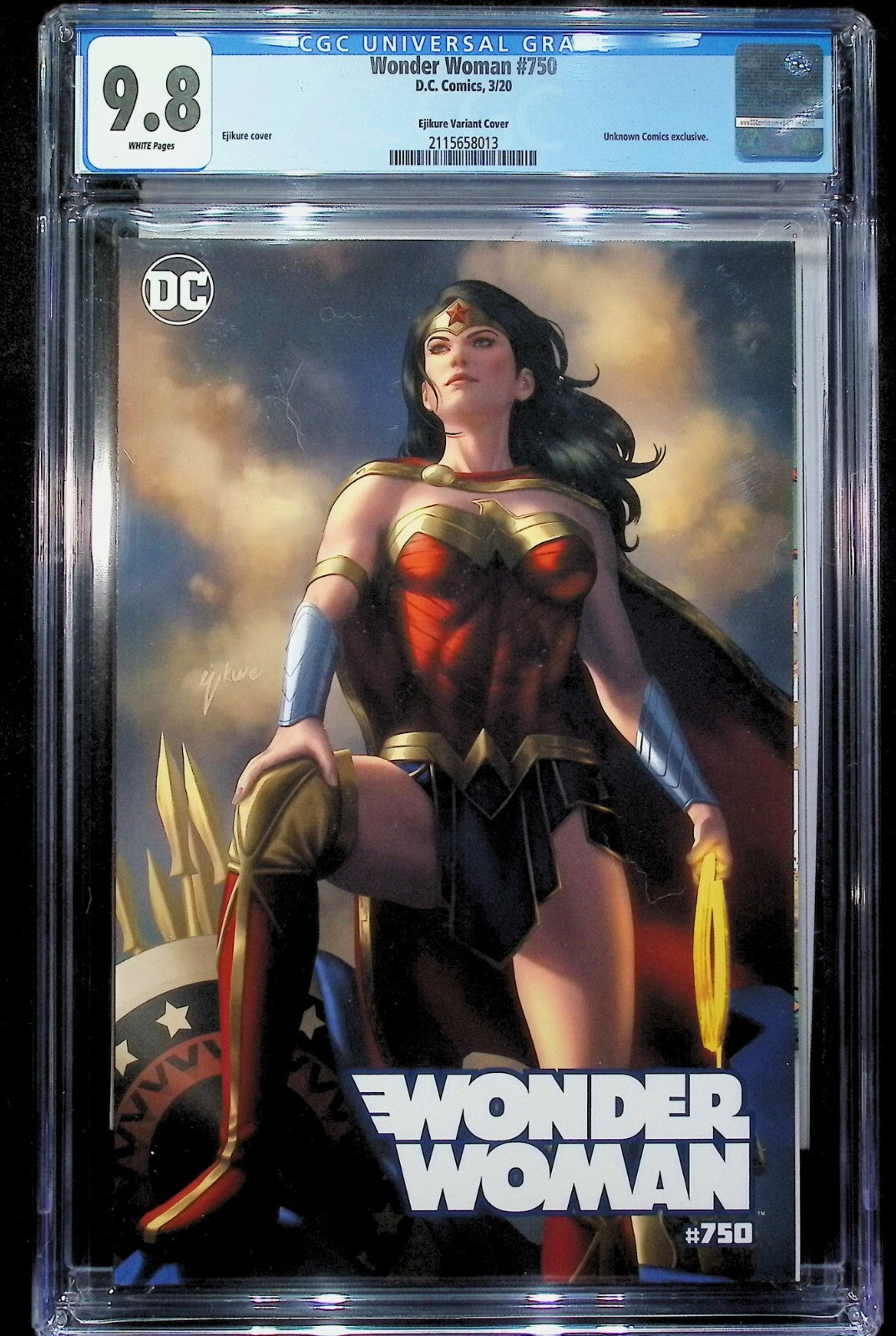 WONDER WOMAN #750 - EJIKURE TRADE VARIANT DC COMICS 2020 EXCLUSIVE CGC 9.8