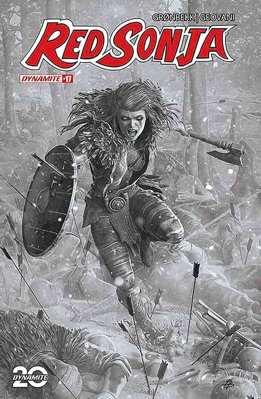 RED SONJA #17 - BARENDS TRADE VARIANT EXCLUSIVE B&W INCENTIVE 1:7 RATIO NM+