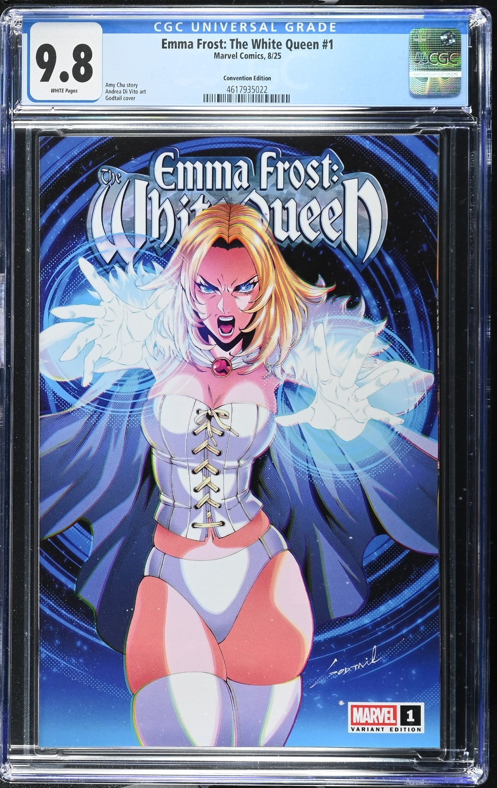 EMMA FROST: THE WHITE QUEEN #1 - GODTAIL TRADE VARIANT MARVEL 2025 CGC 9.8